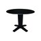 International Concepts 42 in. Solid Wood Dual Drop Leaf Dining Table with 4 Chairs in Black K46-42DPT-23B-C10-4 - alternate 4